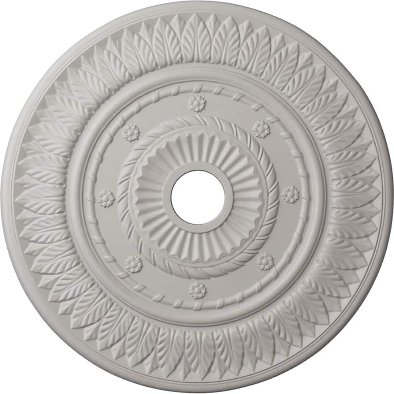 26 3/4"OD x 3 5/8"ID x 1 1/8"P Leaf Ceiling Medallion