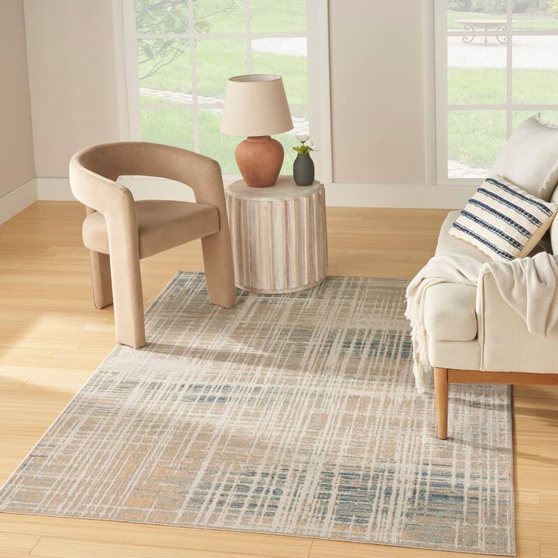 Nourison Washable Decor Indoor only Machine Washable Abstract Area Rug