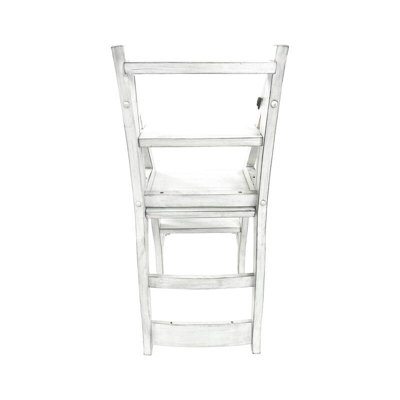 Carolina Chair & Table Folding Library Chair - Antique White