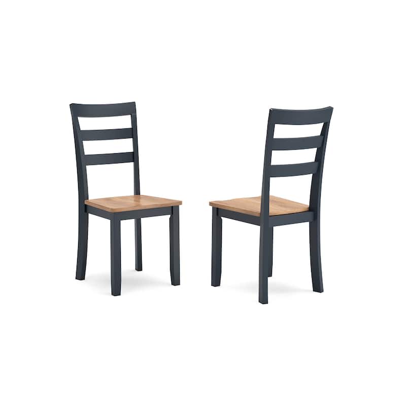Gasy Dining Table Set with 4 Chairs and 1 Bench, Dark Blue and Brown