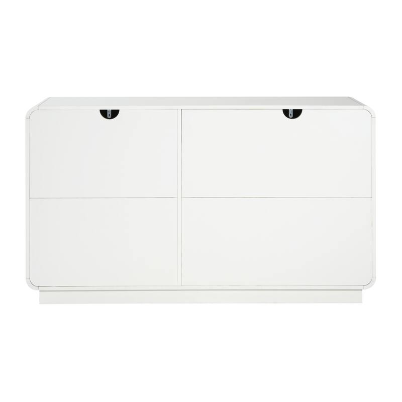 Christopher Knight Home - Modern Sideboard Buffet Cabinet with Soft-close Hinges & Deep Drawer Glides, Versatile Multi-Space Use