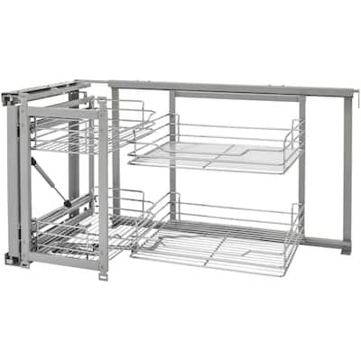 Rev-A-Shelf 5707 Series Pull Out 2 Tier Blind Corner Kitchen Cabinet