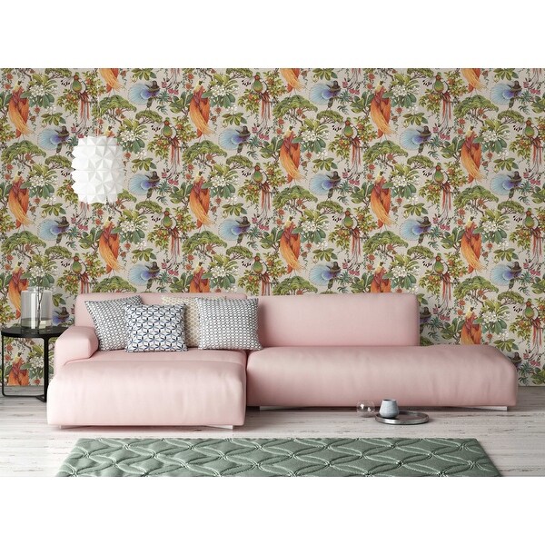 Yasuni Floral Unpasted Non-Woven Wallpaper undefined 396in x 20.8