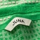 preview thumbnail 15 of 19, JUNA Check Towels, Green/Sand