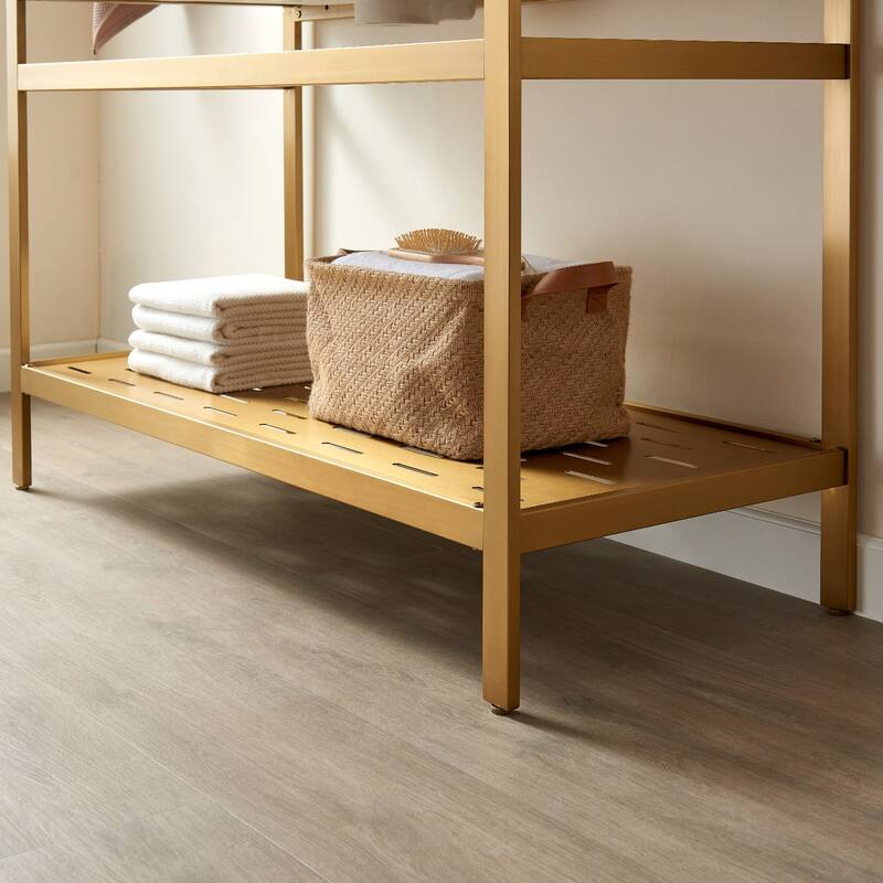 Ablitas 48" Single Vanity in Metal with Stone Sink Top