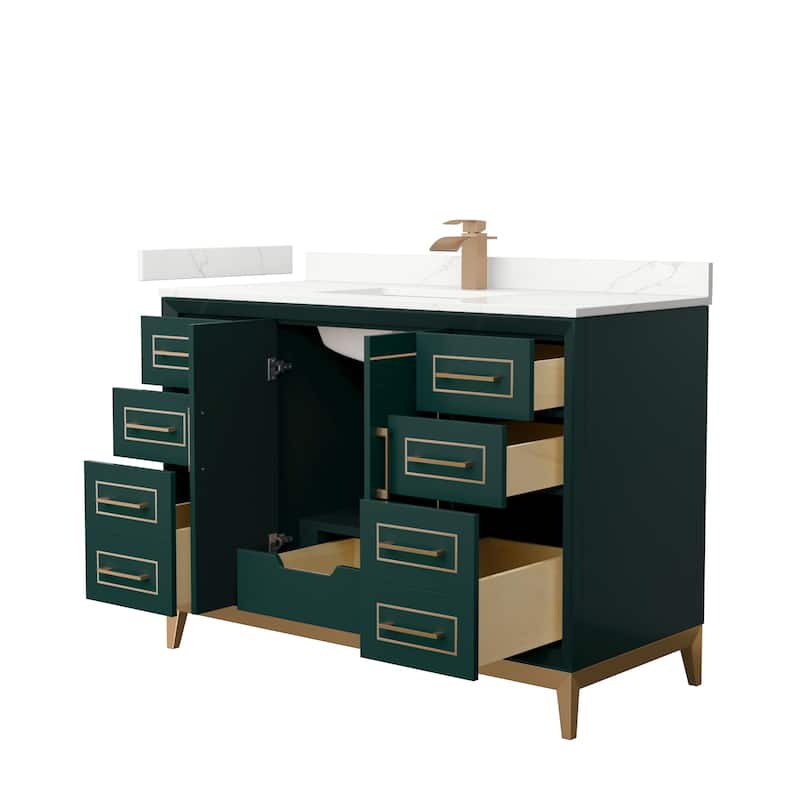 Marlena 48-inch Single Vanity, Quartz Top