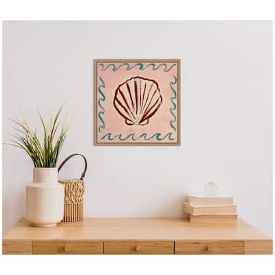 Kate and Laurel Sylvie Seaside Framed Canvas by Kate Aurelia