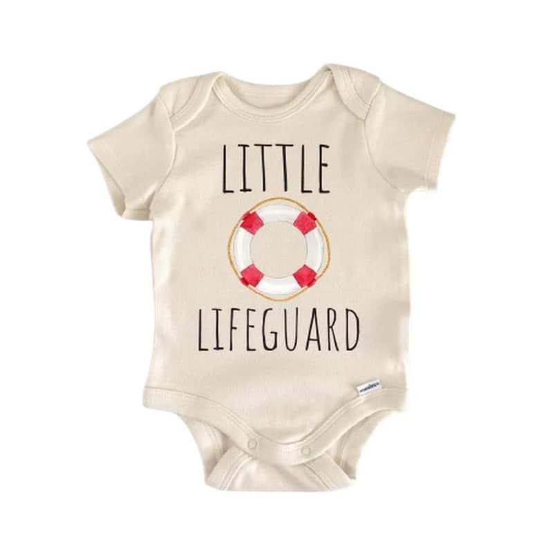 Little Lifeguard Beach - Baby Boy Girl Clothes Infant Bodysuit Funny Cute Newborn