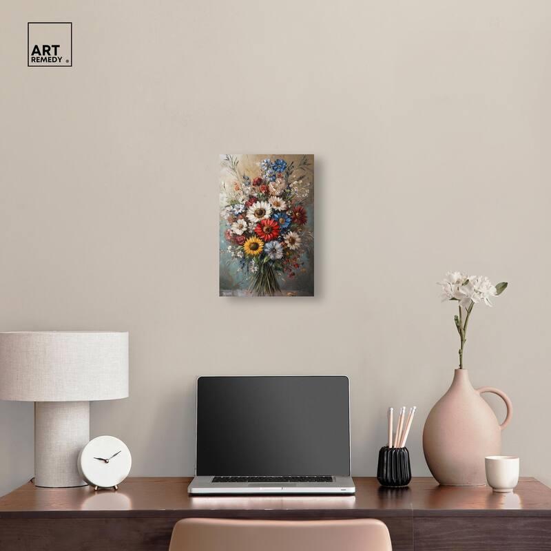 Symphony of Flowers I Canvas by Art Remedy, Gallery Wrapped
