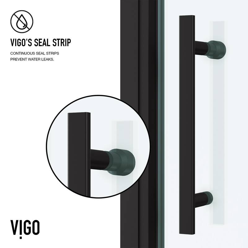VIGO Astoria Framed Pivot Shower Door