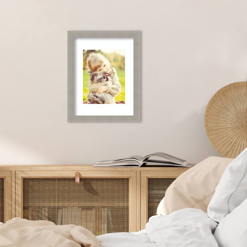 Woodgrain Stripe Blonde Framed Picture Frame, Photo Frame