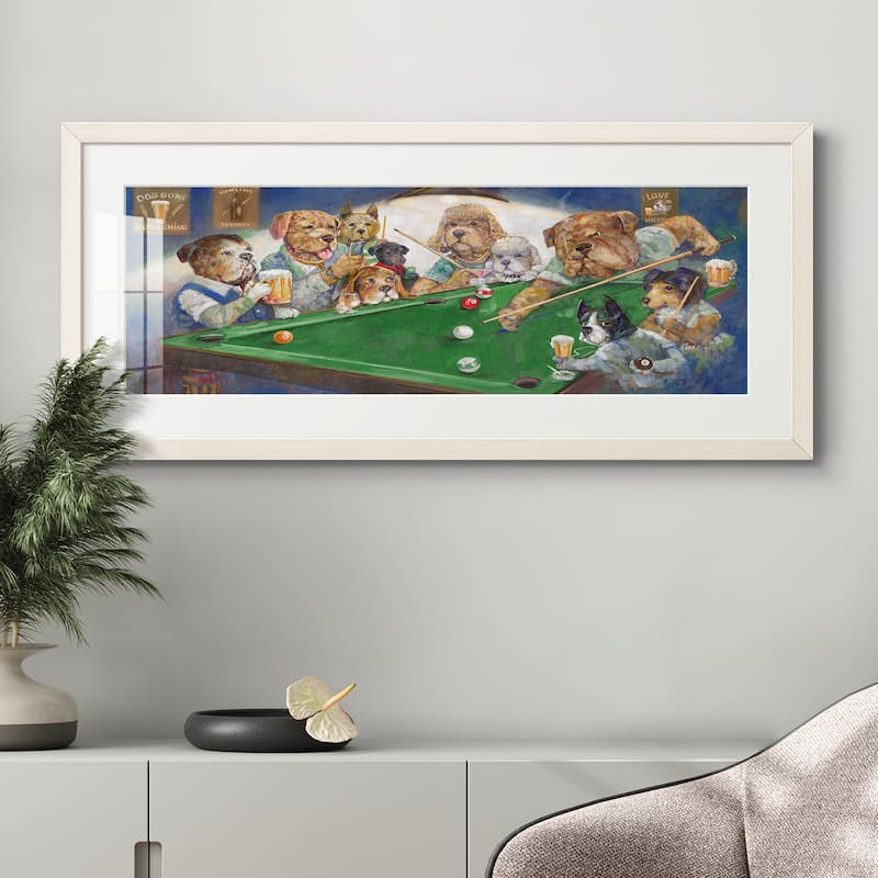 Pool Dogs-Premium Gallery Framed Print