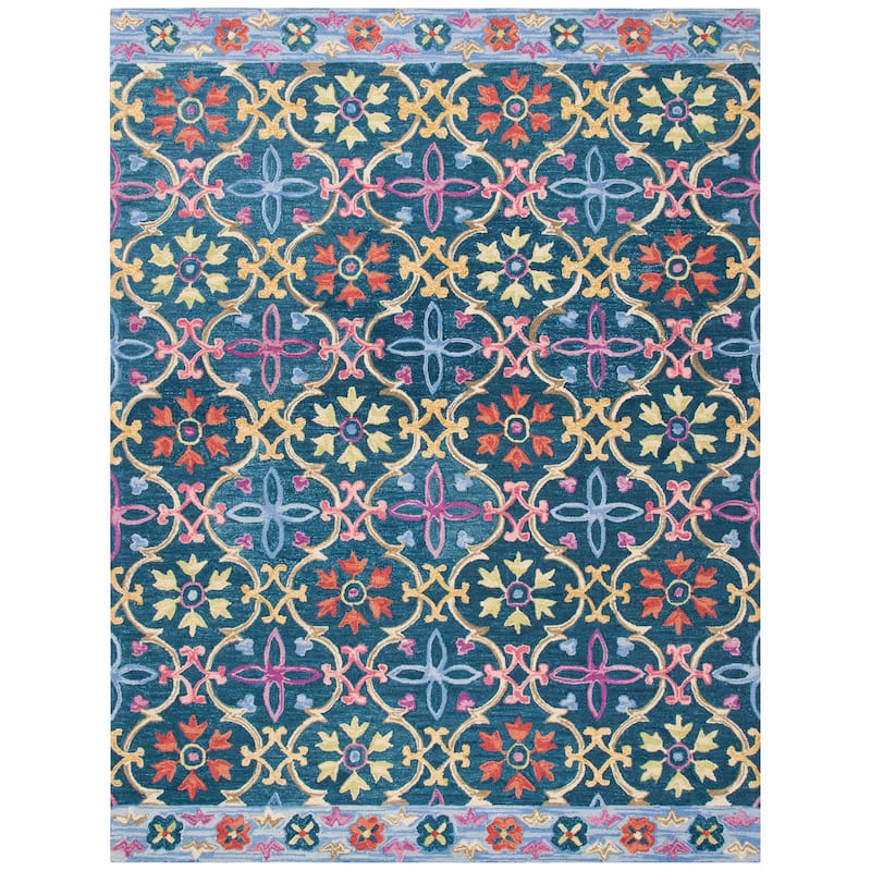 SAFAVIEH Handmade Suzani Slavejka Boho Tribal Wool Rug