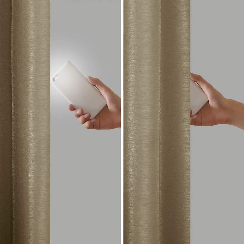 Madison Park Natalie Twist Tab Total Blackout Window Curtain Panel