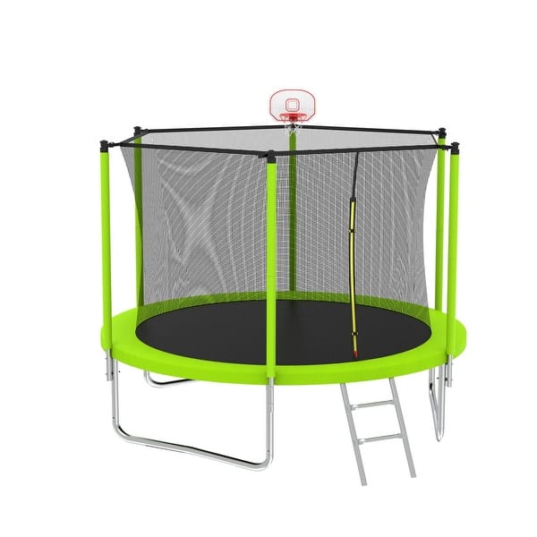 slide 2 of 11, Spacious Design Trampoline Solid Base Structure, Safety Pad For Kid Kids