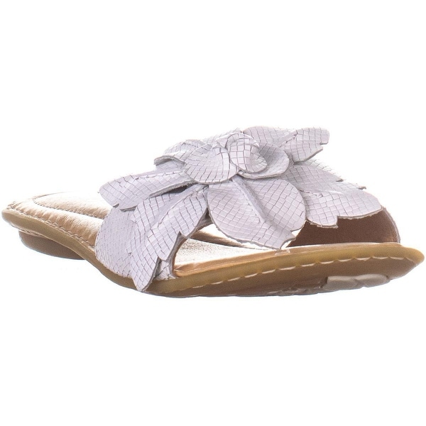 floral slip on sandals