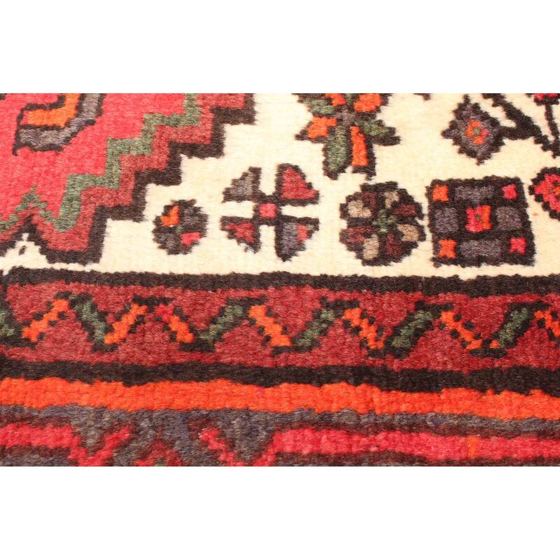 ECARPETGALLERY Hand-knotted Andelz Red Wool Rug - 4'4 x 6'5