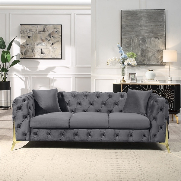 Grey 3 best sale seater sofa bed