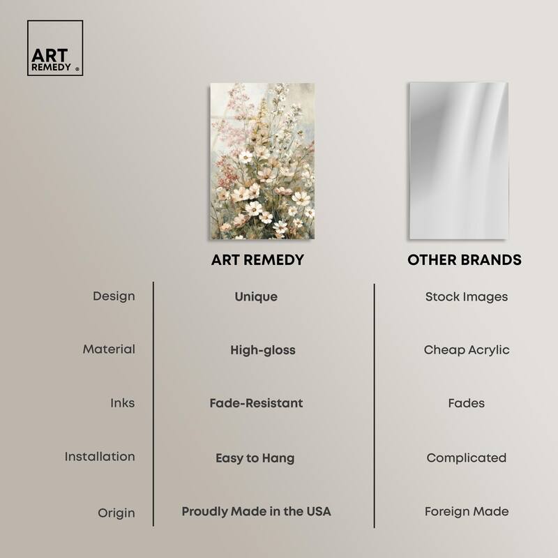 Heirloom Blossoms I Acrylic by Art Remedy, Ready to Hang