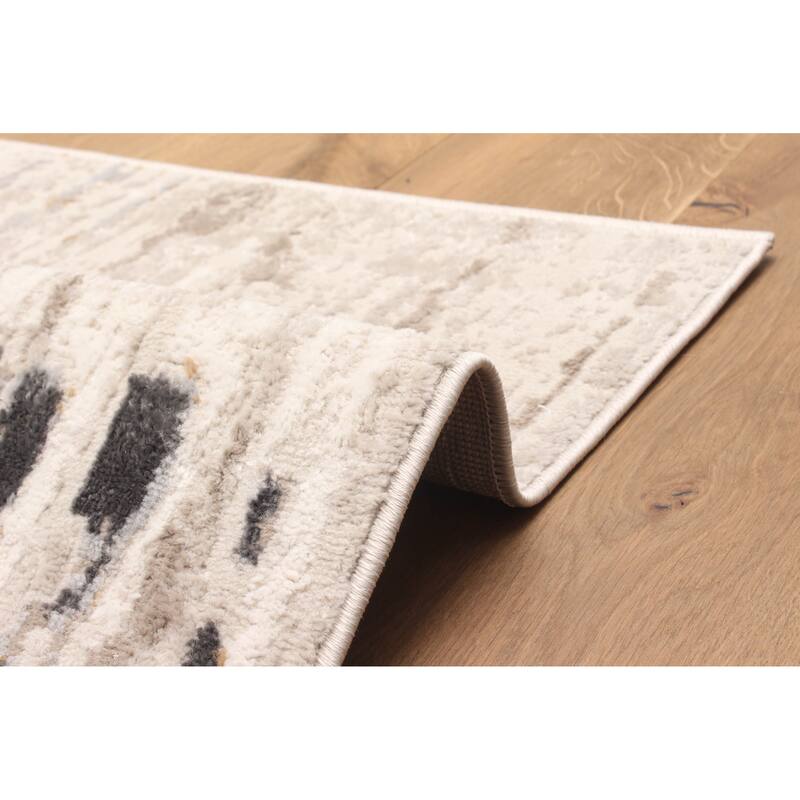 ECARPETGALLERY Machine Made Juniper Taupe Area Rug