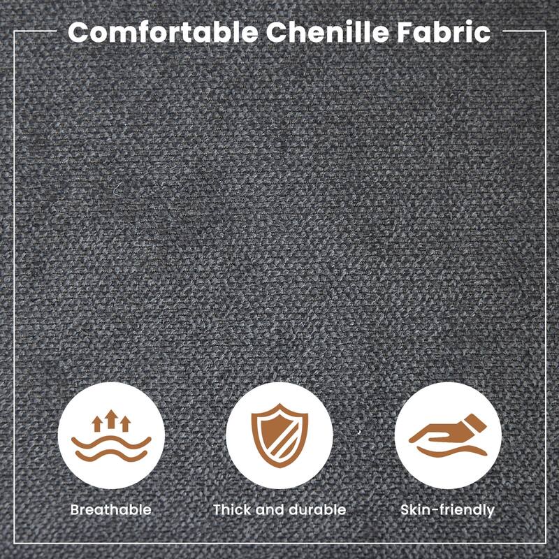 Swivel Rocker Recliner Chair for Adults, 360 Upholstered Manual Recliners, Single Seat Glider Reclining Chair with Side Pockets