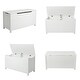 preview thumbnail 19 of 18, Toy Box Toy Storage Chest Bench with Safety Hinged Lid for Ages 3+