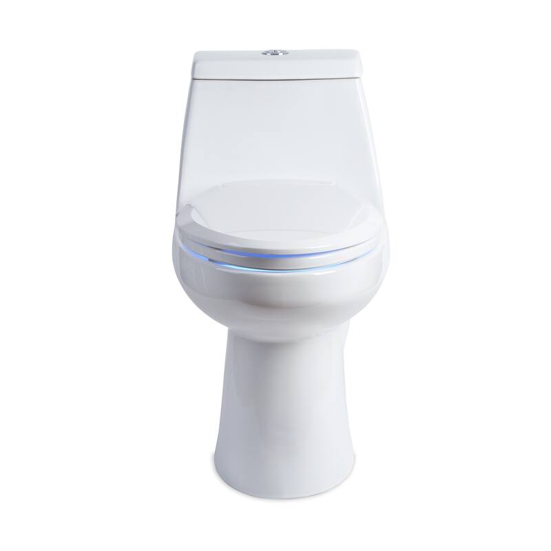Brondell LumaWarm Heated Elongated White Nightlight Toilet Seat