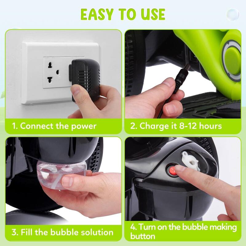 Kids Electric Motorcycle with Bubble Function