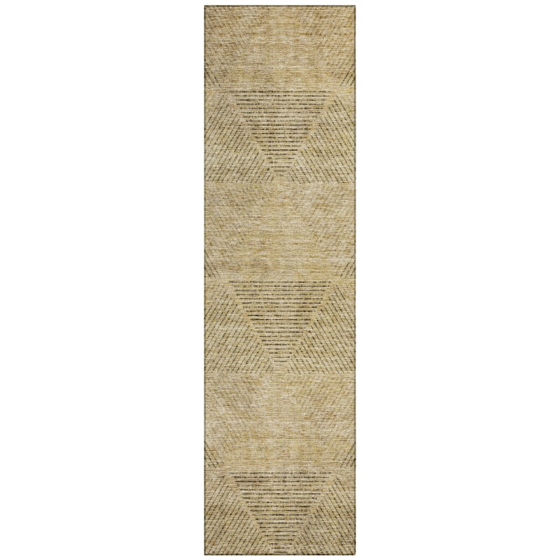 Machine Washable Indoor/ Outdoor Chantille Prism Contemporary Rug