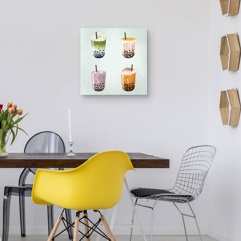 Aqua Fashion Boba by Shutterstock Canvas Art Print