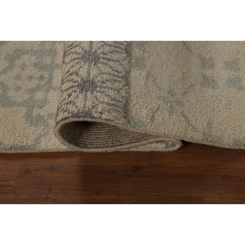 Geometric Moroccan Oriental Rug Handmade Wool Carpet - 4'10" x 7'10"