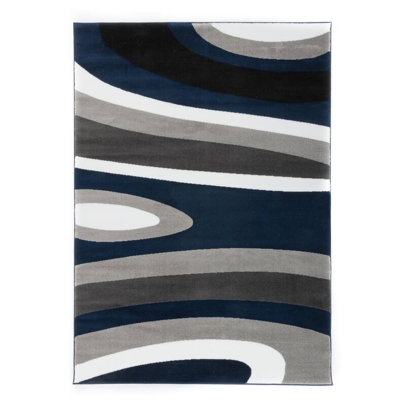 World Rug Gallery Abstract Contemporary Modern Area Rug