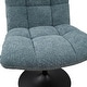 preview thumbnail 44 of 45, Art Leon Fabric Swivel Accent Chair with Ottoman