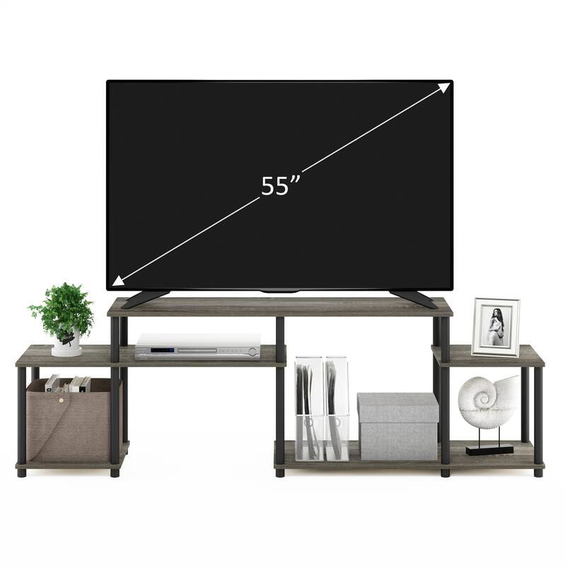 Furinno Turn-N-Tube Handel TV Stand for TV up to 55 Inch