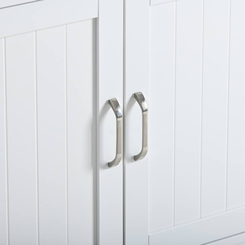 Litter Box Enclosure, Cat Litter Box Furniture with Hidden Plug, 2 Doors, Indoor Cat Washroom Storage Bench Side Table Cat House