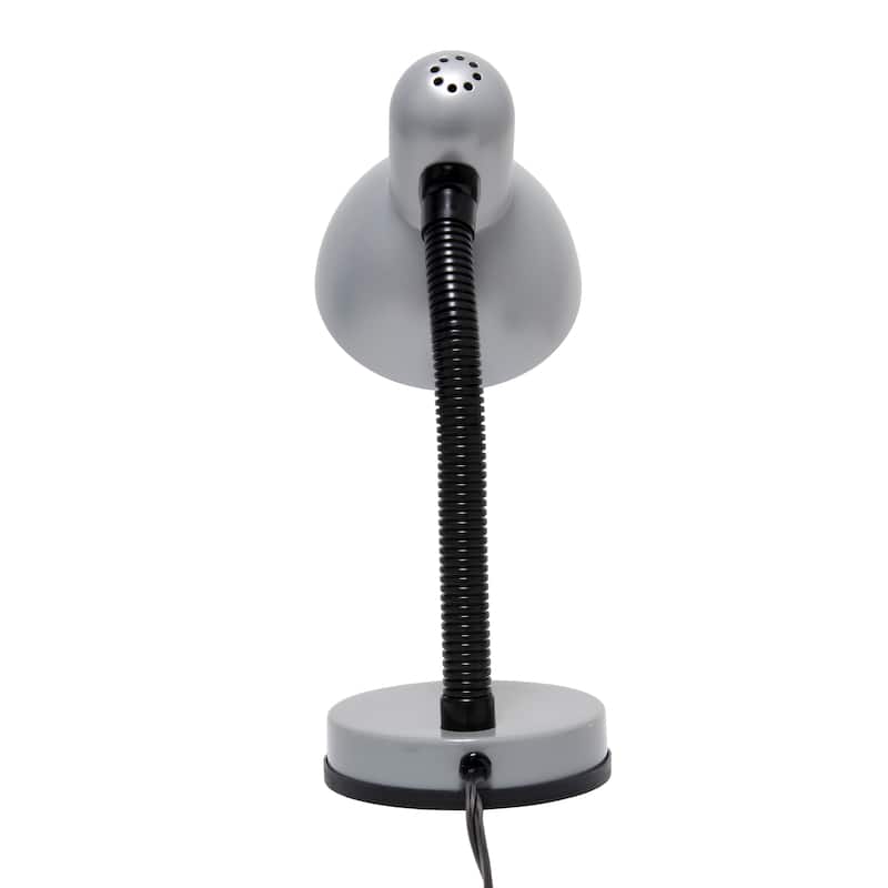 14.25" Metal Desk Task Lamp and Bowl Shade with Gooseneck