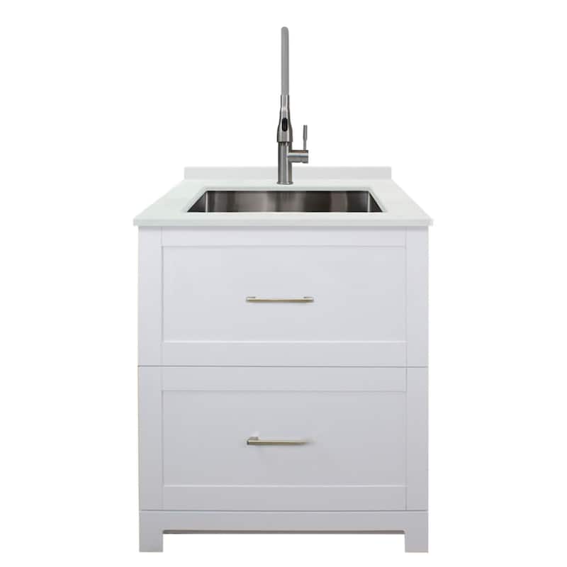 Transolid TRS_TCG-3025 Contemporary Laundry Cabinet 30" Free Standing