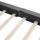 preview thumbnail 8 of 7, Queen Size Upholstered Platform Bed with Velvet Fabric and Solid Frame, Sturdy Construction with Wooden Slats