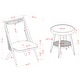 preview thumbnail 9 of 18, Furniture of America Delgado 3-Piece Patio Chair & Slate Top Table Set