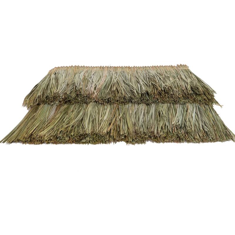 Tahitian Thatch Panel Palapa Cover Tiki Bar Roof Grass 24" H x 36" L