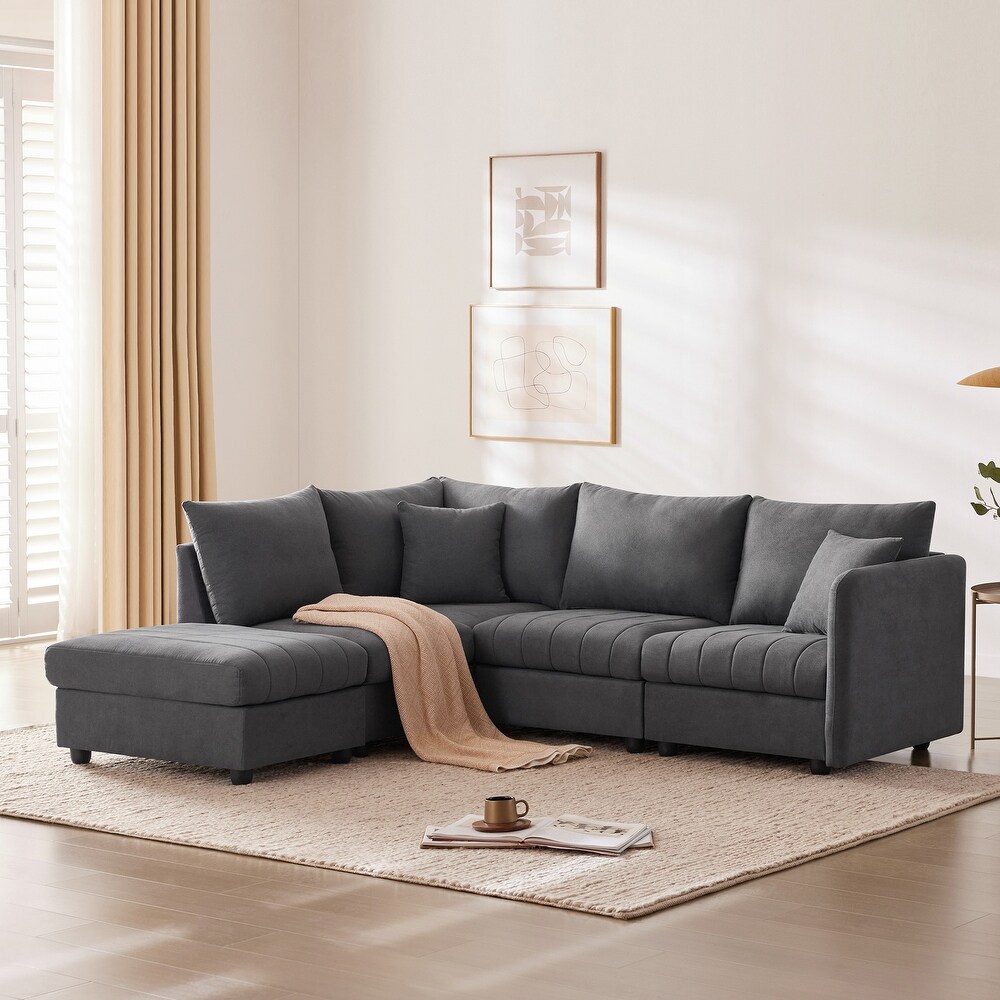 Grey Scandinavian Sectional Sofas Bed Bath Beyond