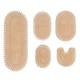 preview thumbnail 3 of 58, Hampton Crochet Bathmat 100% Cotton Non-Slip Bathroom Rug Set, Machine Washable Bath Rug, 5 Piece Bath Mat Set with Contour
