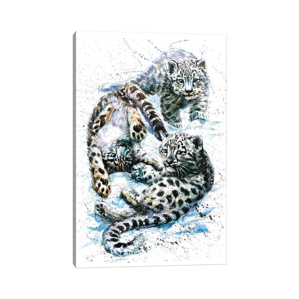 iCanvas "Little Snow Leopards" by Konstantin Kalinin Canvas Print