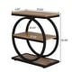 preview thumbnail 4 of 29, 3 Tiers End Table, Wood Side Table for Living Room, Slim Nightstand