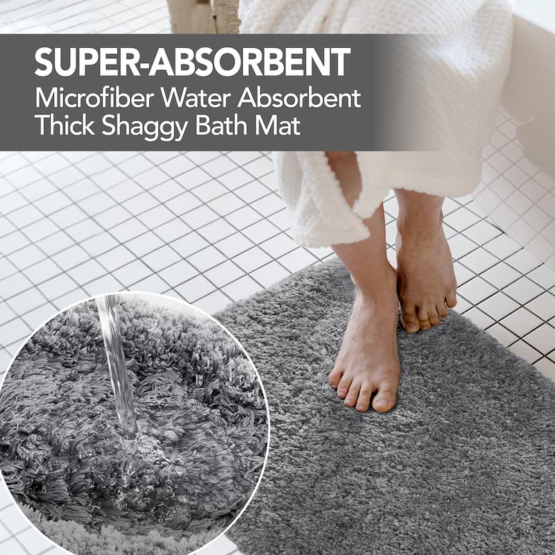 Deconovo Super Absorbent & Thick Bath Mat Rugs (1 PC)