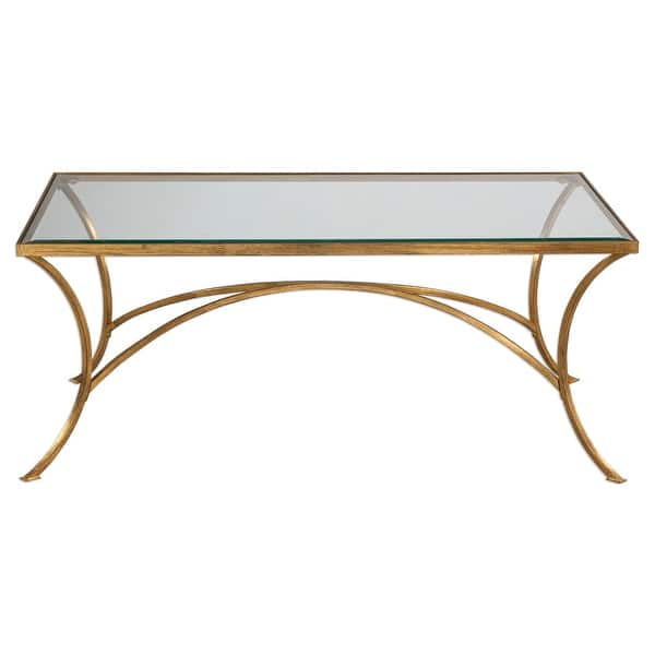 slide 2 of 4, Uttermost Alayna Gold Coffee Table