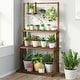 preview thumbnail 6 of 5, Heavy Duty Hanging Plant Stand Shelving Unit Flower Pot Rack Brown