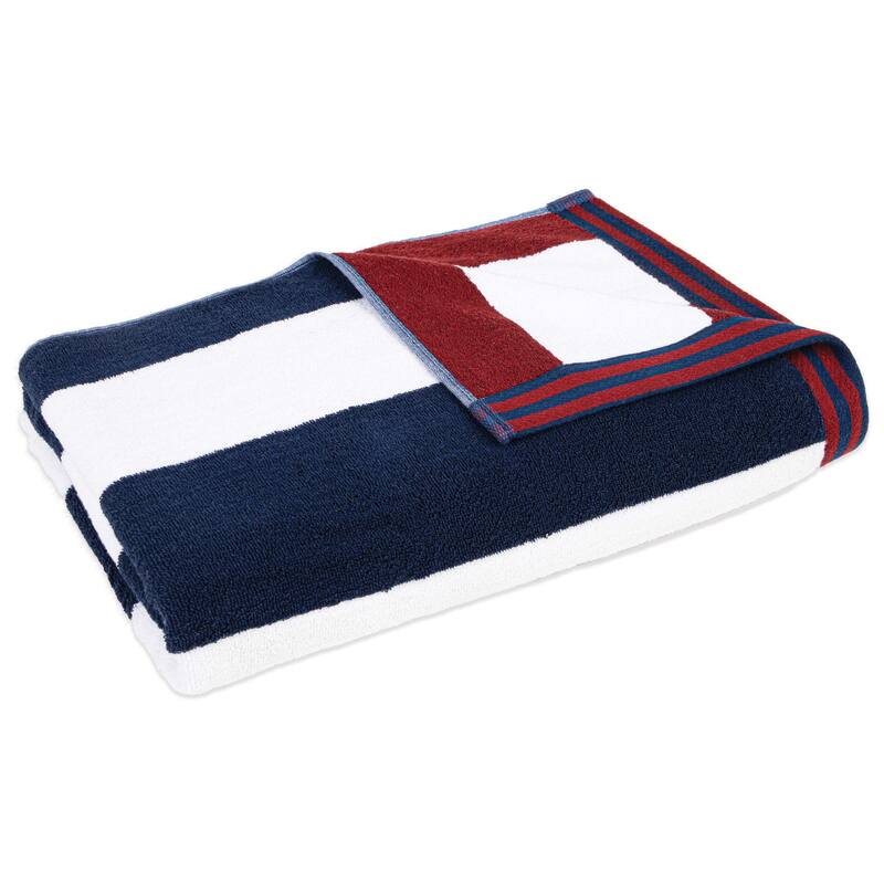 Aston & Arden Striped Reversible Oversized Beach Towel - 35x70