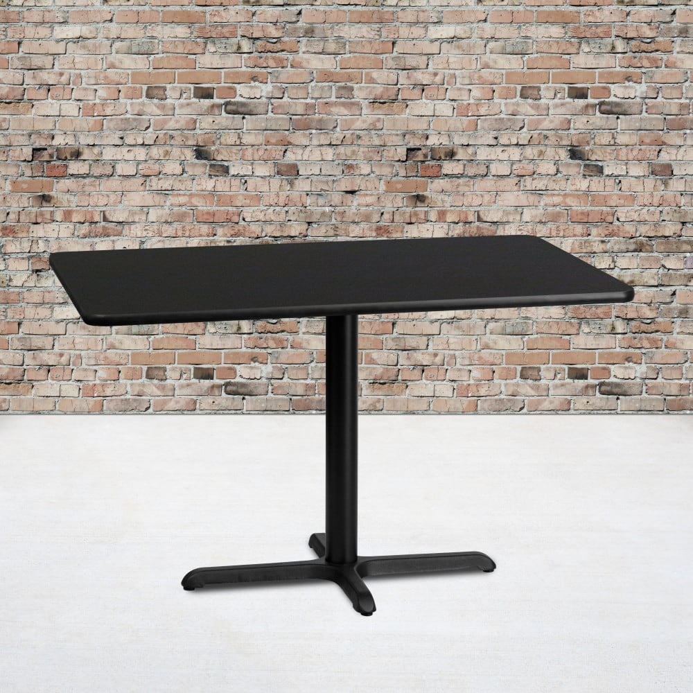 30'' x 48'' Rectangular Laminate Table Top w/ 23.5'' x 29.5'' Table Height Base - 30"W x 48"D x 31.125"H