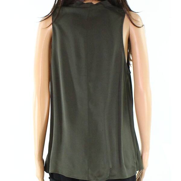 Shop Theory New Olive Green Womens Size Large L Draped Cowl Neck